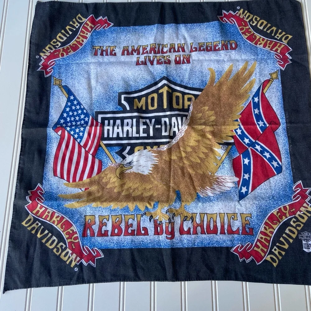 Harley Davidson Vintage “ Rebel by Choice” Bandana